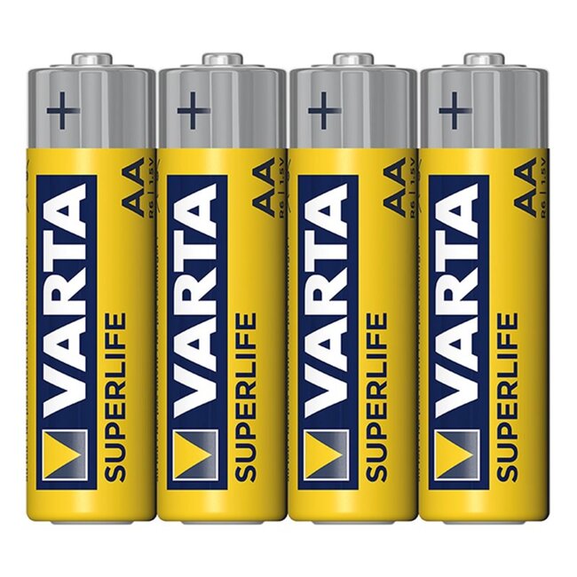 Varta Koolzink AA batterijen - 1,5 Volt - 4 stuks - Lange levensduur