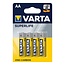 Varta Batterijen Superlife - Koolzink - R06/AA - 1.5 Volt - 4 Stuks - in Folie