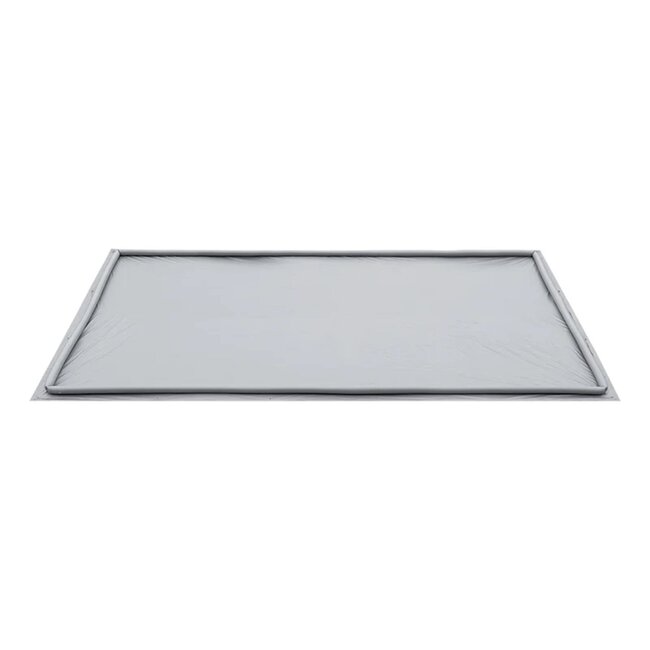 ProPlus Opblaasbaar grondzeil - Waterdicht PVC - 3 x 5 meter - Grijs
