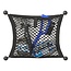 ProPlus Elastisch opbergnet - dubbel - zelfklevend of schroefbevestiging - zwart - 40 x 34 cm