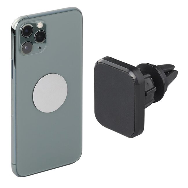 ProPlus Universele smartphonehouder met magneet voor ventilatierooster - zwart - schokbestendig - eenvoudig te bevestigen