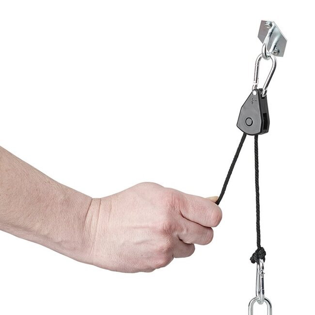 ProPlus Takel met ratel en touw - 68 kg capaciteit - 2,5 meter - set van 2 stuks