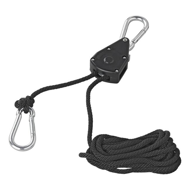 ProPlus Takel met ratel en touw - 68 kg capaciteit - 2,5 meter - set van 2 stuks