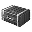 ProPlus Stevige rack case - ABS kunststof - 6U - 19 inch - met handgrepen en vlindersloten