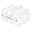 ProPlus Stevige rack case - ABS kunststof - 6U - 19 inch - met handgrepen en vlindersloten