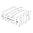 ProPlus Stevige rack case - ABS kunststof - 19 inch - 4U - 63,5 x 26 x 55,5 cm