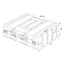 ProPlus Stevige rack case - stootvast ABS - 19 inch - 3U - handgrepen en vlindersloten