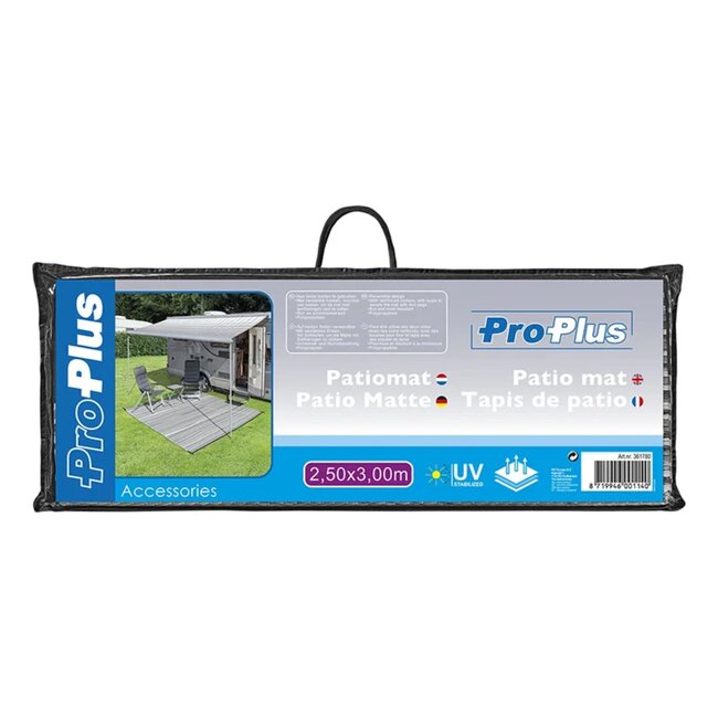 ProPlus Terrasmat - Polypropyleen - 2.5 x 3 meter - UV-bestendig - Met lussen