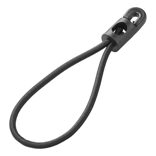 ProPlus Elastische lussen - kunststof haak - Ø 22 x 200 mm - set van 10 - zwart