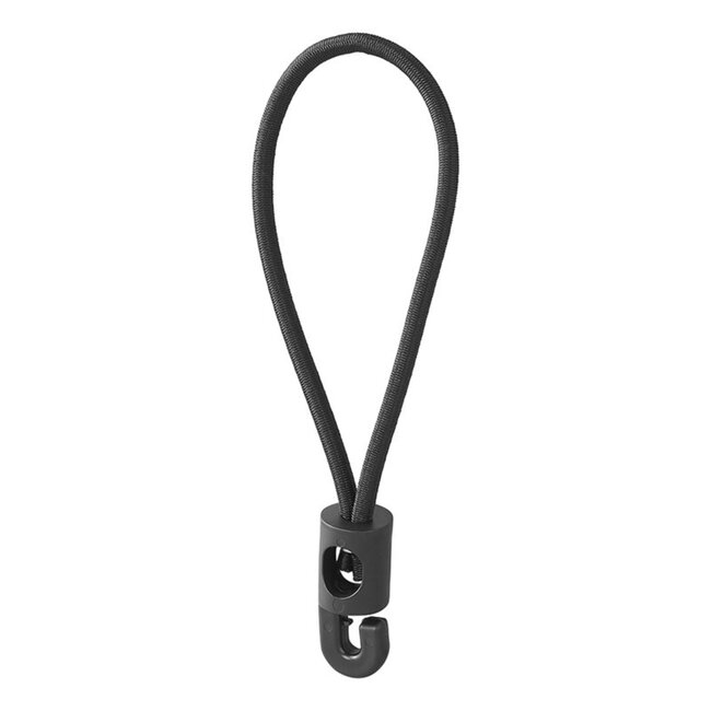 ProPlus Elastische lussen - kunststof haak - Ø 22 x 200 mm - set van 10 - zwart