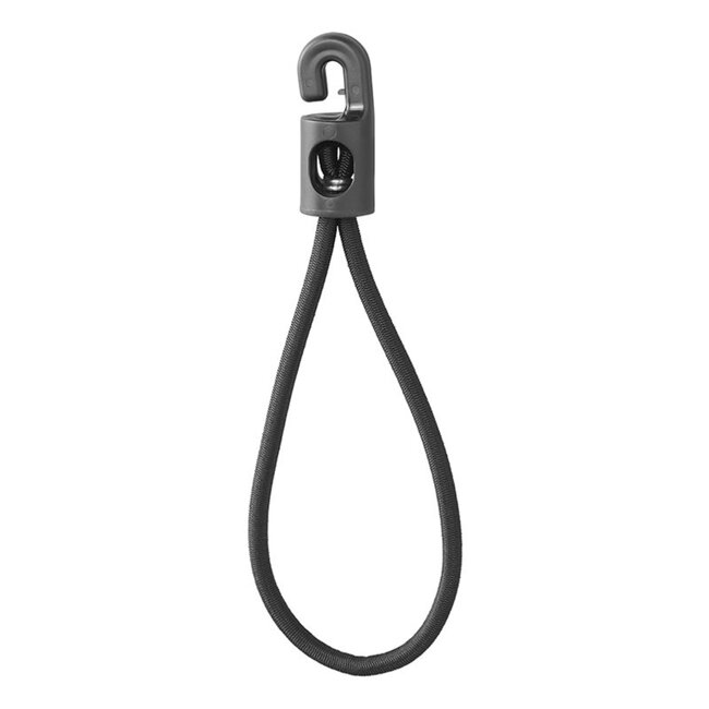 ProPlus Elastische lussen - kunststof haak - Ø 22 x 200 mm - set van 10 - zwart