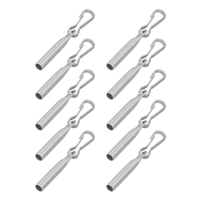ProPlus Kabeleindsluiting - Staal - Ø 6 mm - 90 mm - Simplex haken - 10 stuks