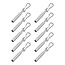 ProPlus Kabeleindsluiting - Staal - Ø 6 mm - 90 mm - Simplex haken - 10 stuks