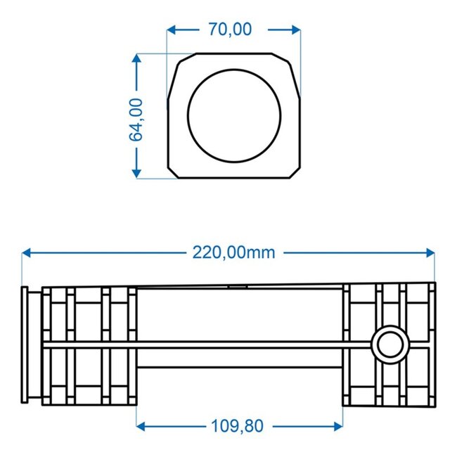 ProPlus Glijlager voor oplooprem - kunststof - compatibel met BPW/ZAF 1,5-2, 1,6-3, 2,0-2