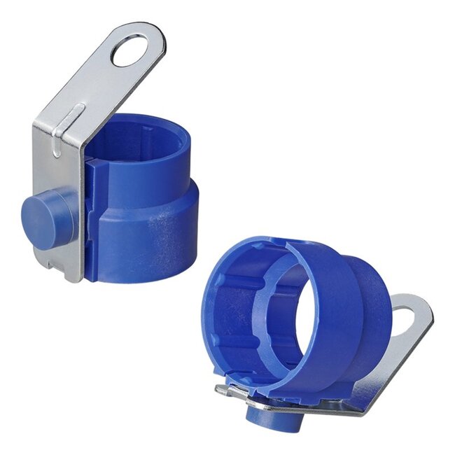 ProPlus Stekkerhouder - Geschikt voor 7 en 13-polige stekkers - Kunststof - Blauw - 76 x 60 x 48,5 mm