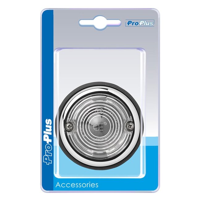 ProPlus Markeringslamp - Zijlamp - Contourverlichting - Wit - Ø 70 mm - 12V & 24V