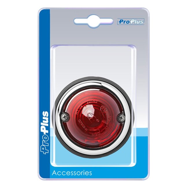 ProPlus Markeringslamp - Zijlamp - Rood contourlicht - Ø70 mm - 12V/24V