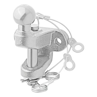 ProPlus Gecombineerde trekhaakkogel - Ø 50 mm - Zilver - Max. 3500 kg ProPlus Gecombineerde trekhaakkogel - Ø 50 mm - Zilver - Max. 3500 kg