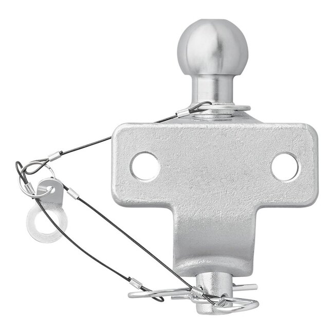 ProPlus Gecombineerde trekhaakkogel - tweevoudige uitvoering - E11 gekeurd - zilver