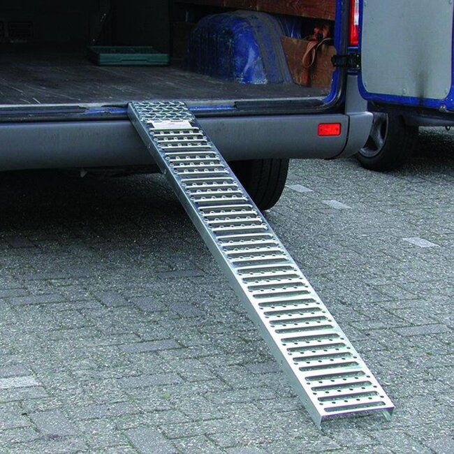 ProPlus Sterke stalen oprijplaat - 180 x 26 cm - Max. belasting 225 kg per stuk