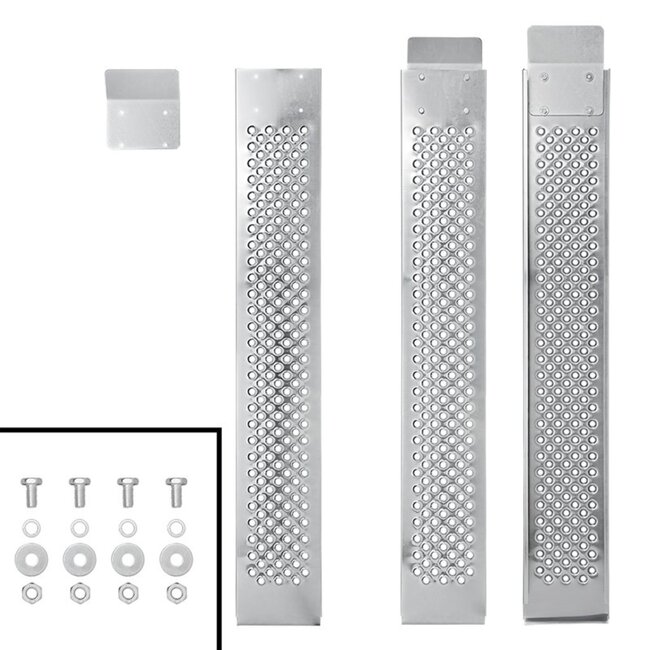 ProPlus Stalen oprijplaat - anti-slip - 150 x 22,5 cm - draagvermogen 200 kg