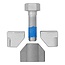 ProPlus Nastelset remschoenen - 250 x 40 mm - Metaal - Voor trommelrem