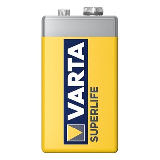 Varta 9V batterij - zinkkoolstof - 380 mAh - betrouwbare energie voor lage stroombehoefte