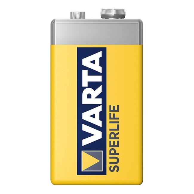 Varta 9V batterij - zinkkoolstof - 380 mAh - betrouwbare energie voor lage stroombehoefte