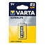Varta 9V batterij - zinkkoolstof - 380 mAh - betrouwbare energie voor lage stroombehoefte