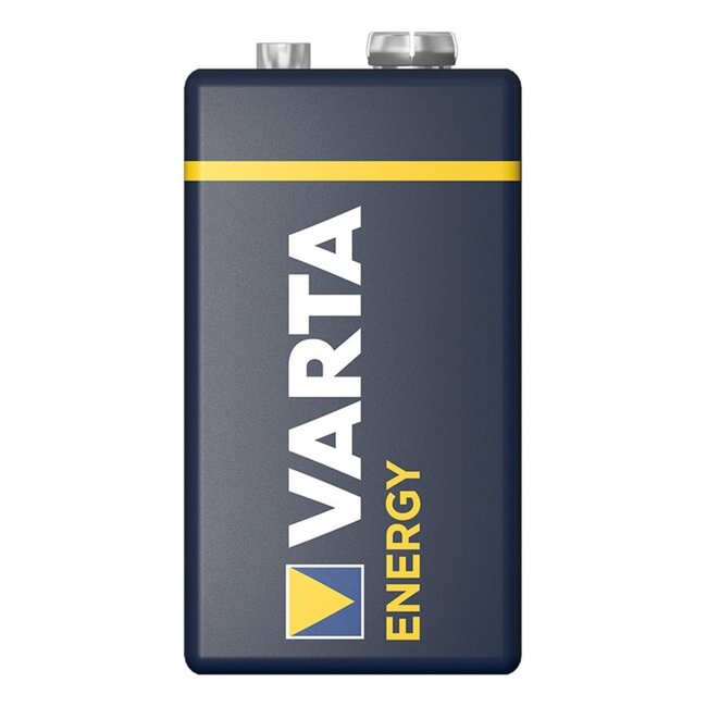 Varta Alkaline batterij - 9V blok - 680 mAh - zwart - staal