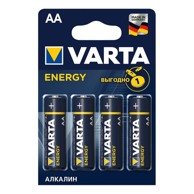 Varta Batterijen Energy - Alkaline - LR06/AA - 1.5 Volt - 4 Stuks
