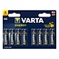 Varta Set van 8 krachtige alkaline batterijen - LR06/AA - 1,5 Volt - Lekvrij en lange levensduur