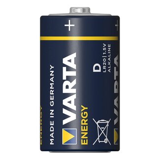 Varta Langdurige alkaline D-batterijen - 1,5V - set van 2 - lekbestendig