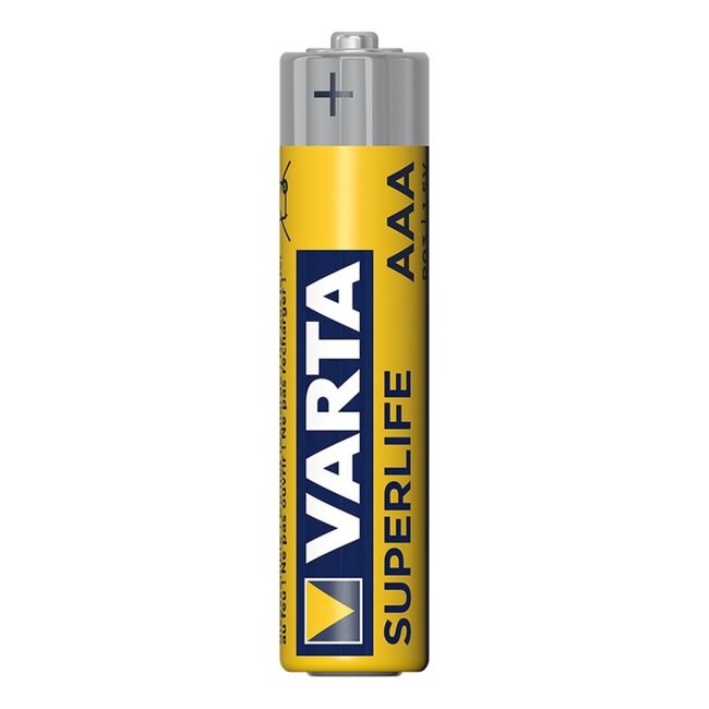 Varta Batterijen Superlife - Koolzink - R03/AAA - 1.5 Volt - 4 Stuks