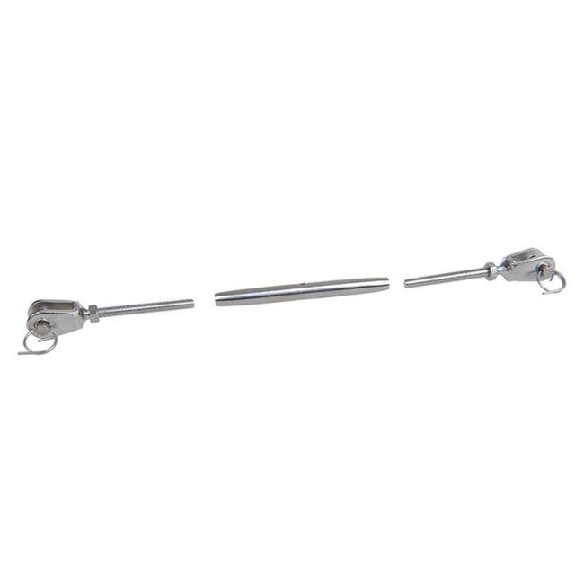 Seilflechter Wantenspanner - RVS AISI 316 - M5 - 1000 daN - Zilver