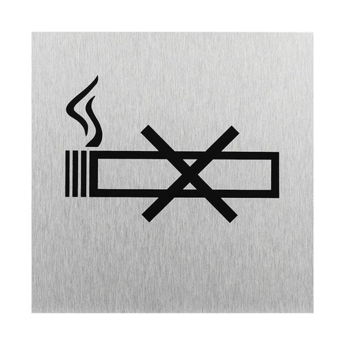 Seilflechter Deurbordje - Aluminium - "Roken Verboden" - 120 x 120 mm Seilflechter Deurbordje - Aluminium - "Roken Verboden" - 120 x 120 mm