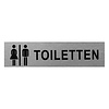 Seilflechter Deurbordje - Aluminium - " Vrouw/Man Toiletten" - 160 x 40 mm Seilflechter Deurbordje - Aluminium - " Vrouw/Man Toiletten" - 160 x 40 mm