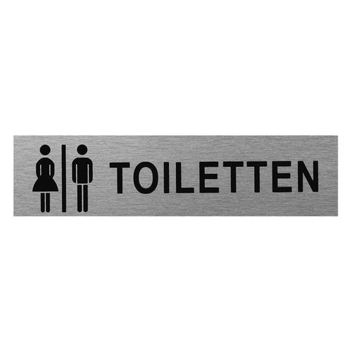 Seilflechter Deurbordje - Aluminium - " Vrouw/Man Toiletten" - 160 x 40 mm Seilflechter Deurbordje - Aluminium - " Vrouw/Man Toiletten" - 160 x 40 mm