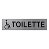 Seilflechter Deurbordje - Aluminium - " Behindertentoilette" - 160 x 40 mm Seilflechter Deurbordje - Aluminium - " Behindertentoilette" - 160 x 40 mm