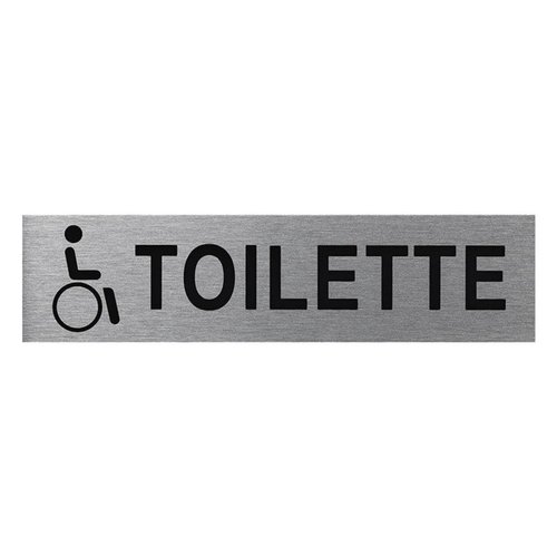 Seilflechter Deurbordje - Aluminium - " Behindertentoilette" - 160 x 40 mm Seilflechter Deurbordje - Aluminium - " Behindertentoilette" - 160 x 40 mm