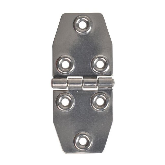 Seilflechter Robuust scharnier - RVS AISI 316 - 104 x 45 mm - 6 gaats - zilver