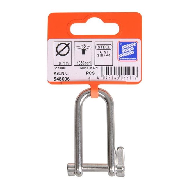 Seilflechter Lang model valsluiting - 6mm - RVS AISI 316 - 1.850 daN trekkracht