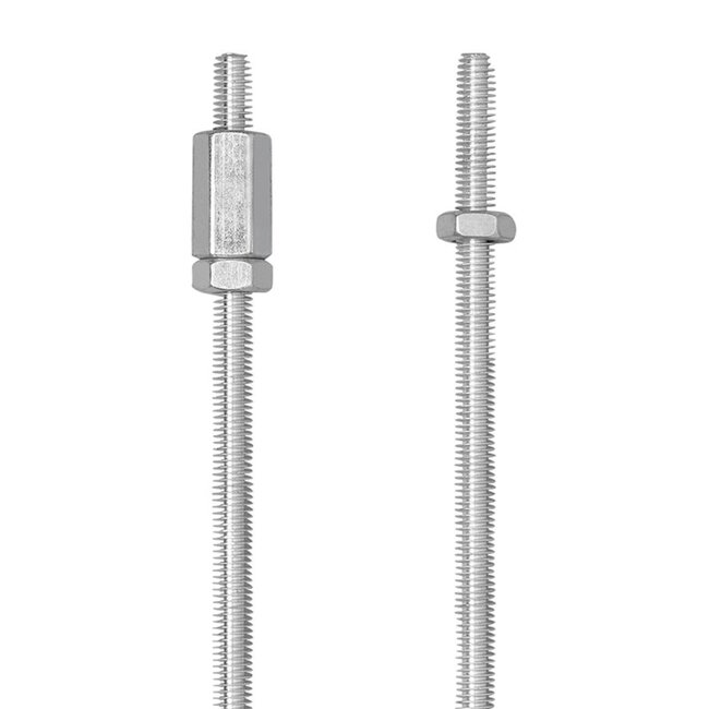 ProPlus Remstang voor aanhangwagen - M10 draad - 1 meter - 2 stuks