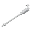 Pro Plus Remstang voor aanhangwagen - Draad M8 - 160 mm - met Gaffel Aansluiting Pro Plus Remstang voor aanhangwagen - Draad M8 - 160 mm - met Gaffel Aansluiting