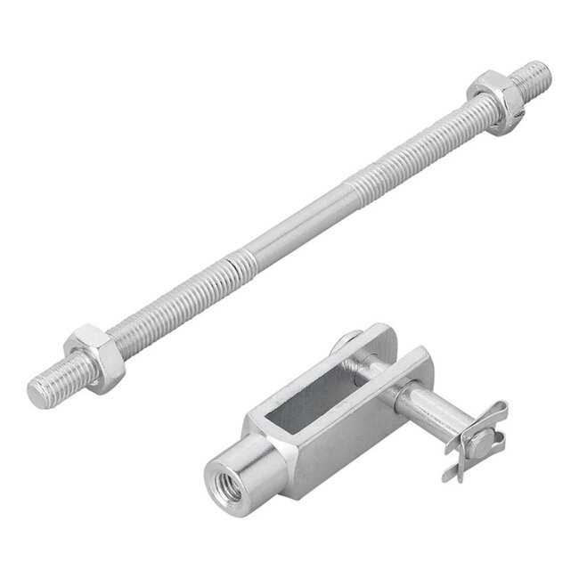 ProPlus Remstang voor aanhangwagen - Draad M8 - 160 mm - met gaffel aansluiting