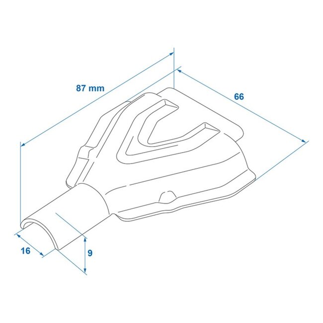 ProPlus Halve schaal voor remkabel - Ø 18 mm - Metaal - Niet origineel