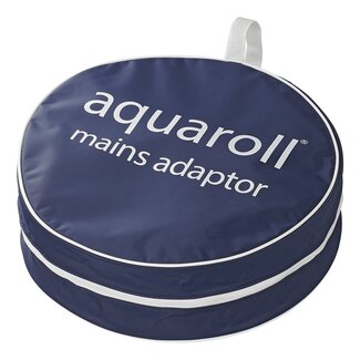 Aquaroll Adaptertas - Waterbestendig PVC - Blauw/Wit - Met Tashengsel