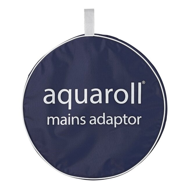 Aquaroll Adaptertas - Waterbestendig PVC - Blauw/Wit - Met Tashengsel