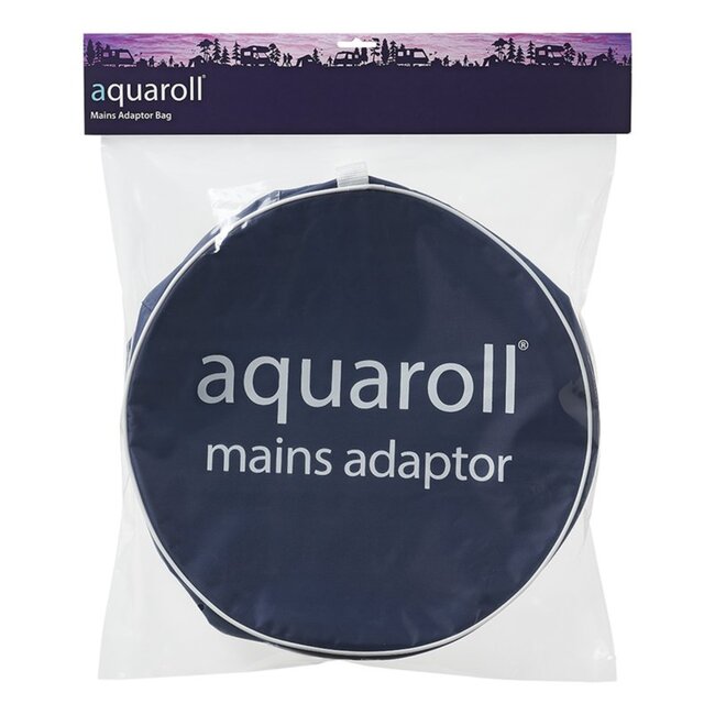 Aquaroll Adaptertas - Waterbestendig PVC - Blauw/Wit - Met Tashengsel