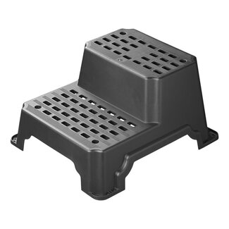 ProPlus Opstapje - 2 treden - kunststof - 70 x 60 x 38 cm - maximaal 200 kg